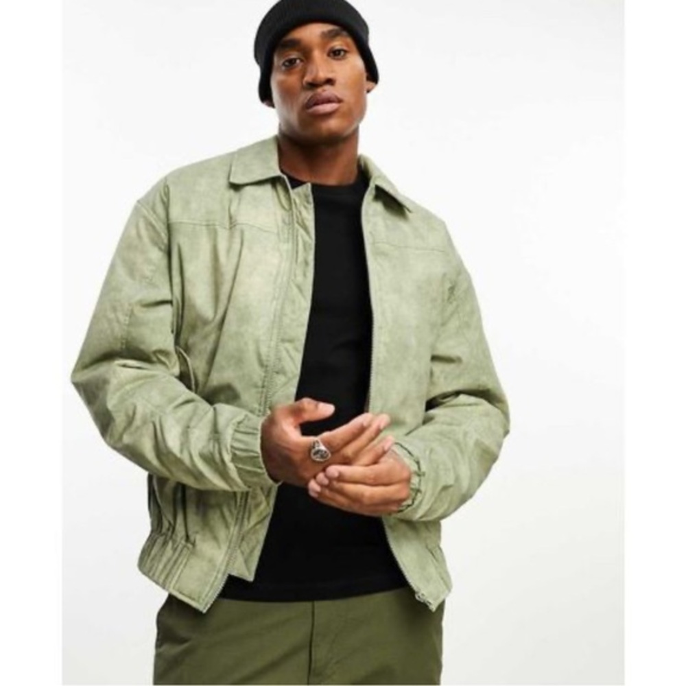 ASOS Sage Green Bomber Jacket